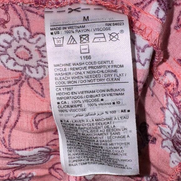 Old navy size medium Floral-Print Tiered-Hem Midi Swing Dress - Picture 5 of 7